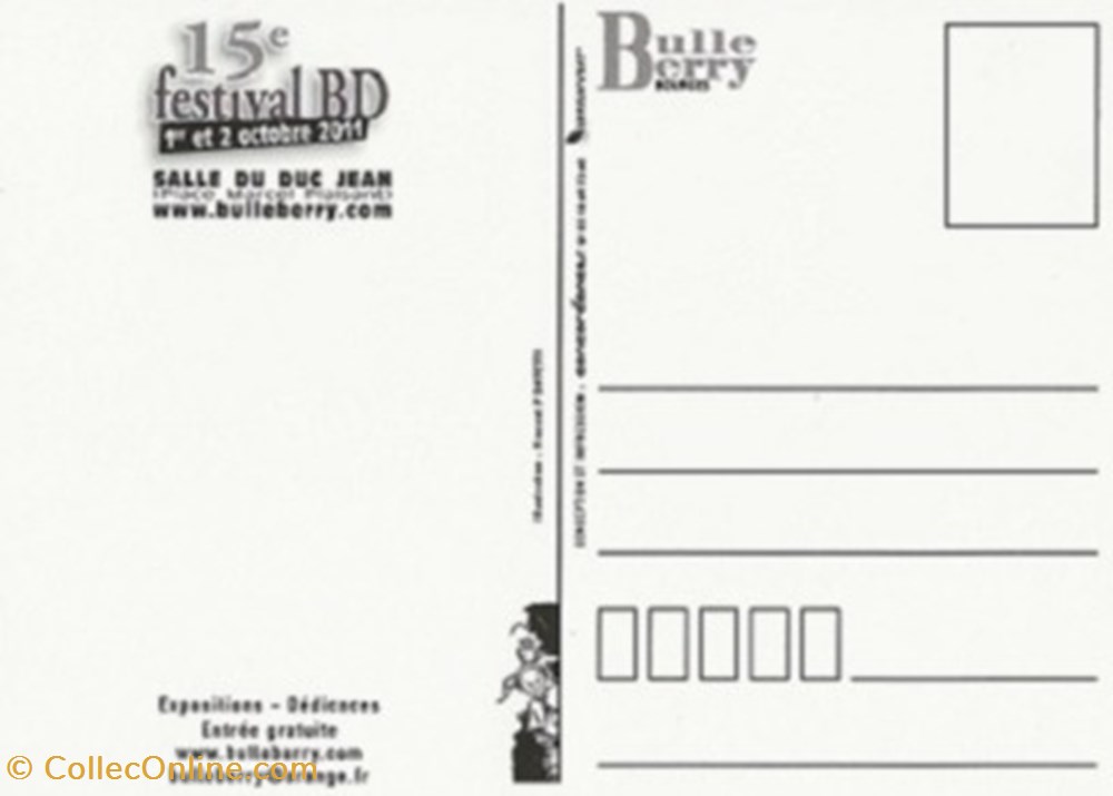 Bourges (18) 2011 cartes postales bande dessinee bourges 18 2011
