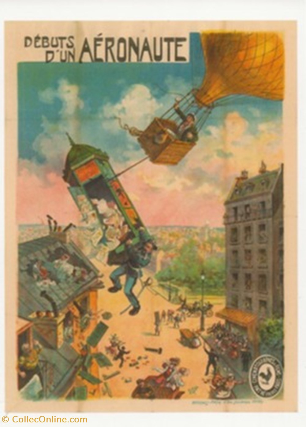 Débuts d'un aéronaute cartes postales autres debuts un aeronaute