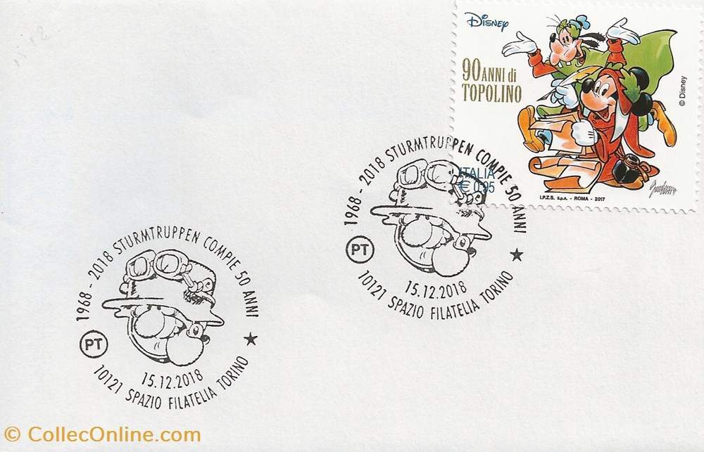 Torino (Italie) 2018 1968/2018 Sturmtruppen compie 50 anni timbres torino italie 2018 1968 2018 sturmtruppen compie 50 anni
