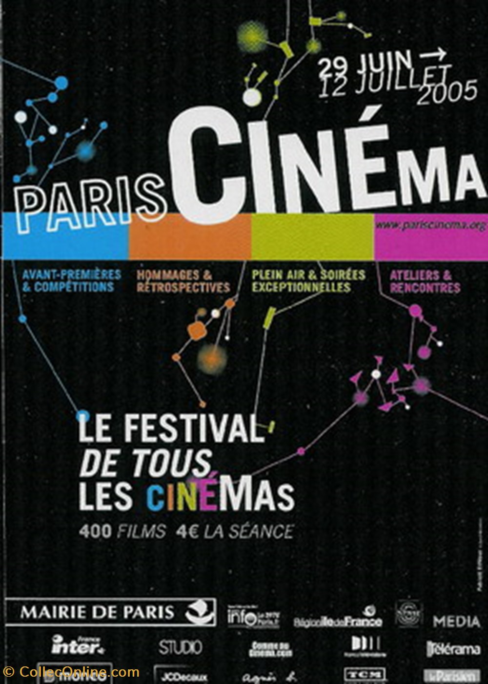 cartes postales autres paris festival de tous les cinema 2005