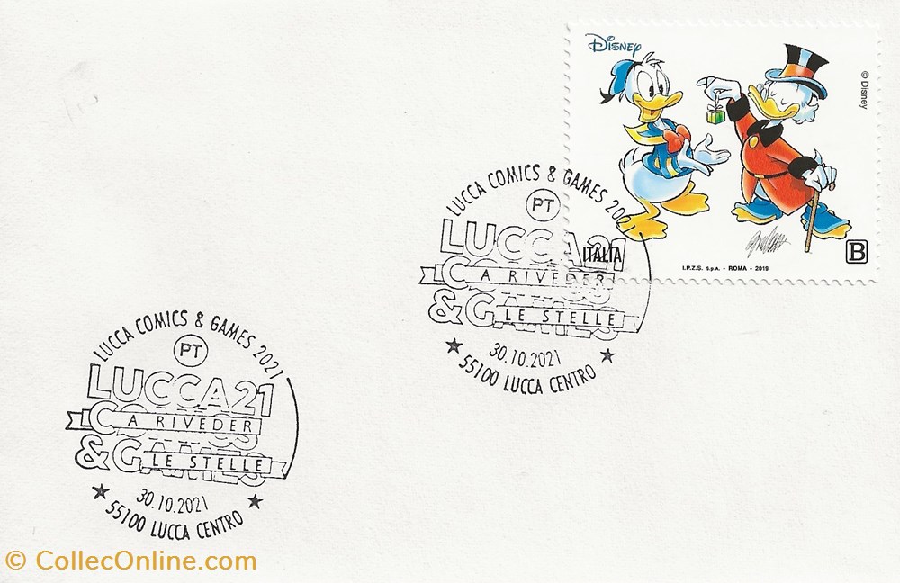 Lucca (Italie) 2021 Lucca comics & games timbres lucca italie 2021 lucca comics games
