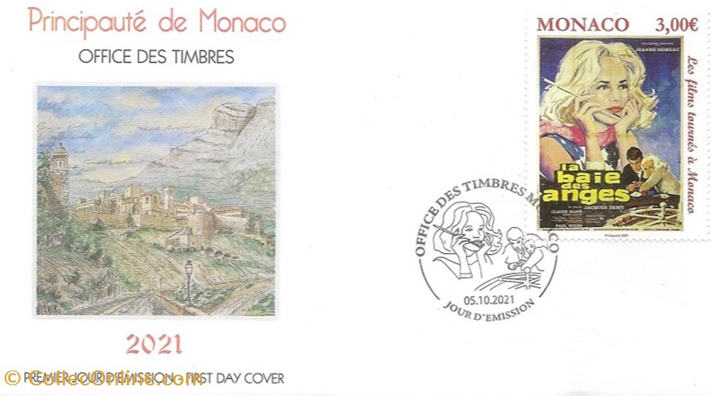 Monaco (Principauté de Monaco) 2021 Film tourné en Principauté timbres monaco principaute de monaco 2021 film tourne en principaute