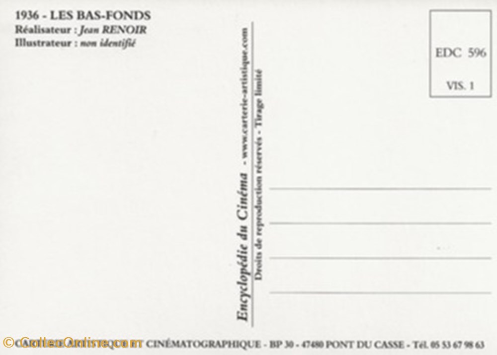 Les bas-fonds cartes postales autres les bas fonds