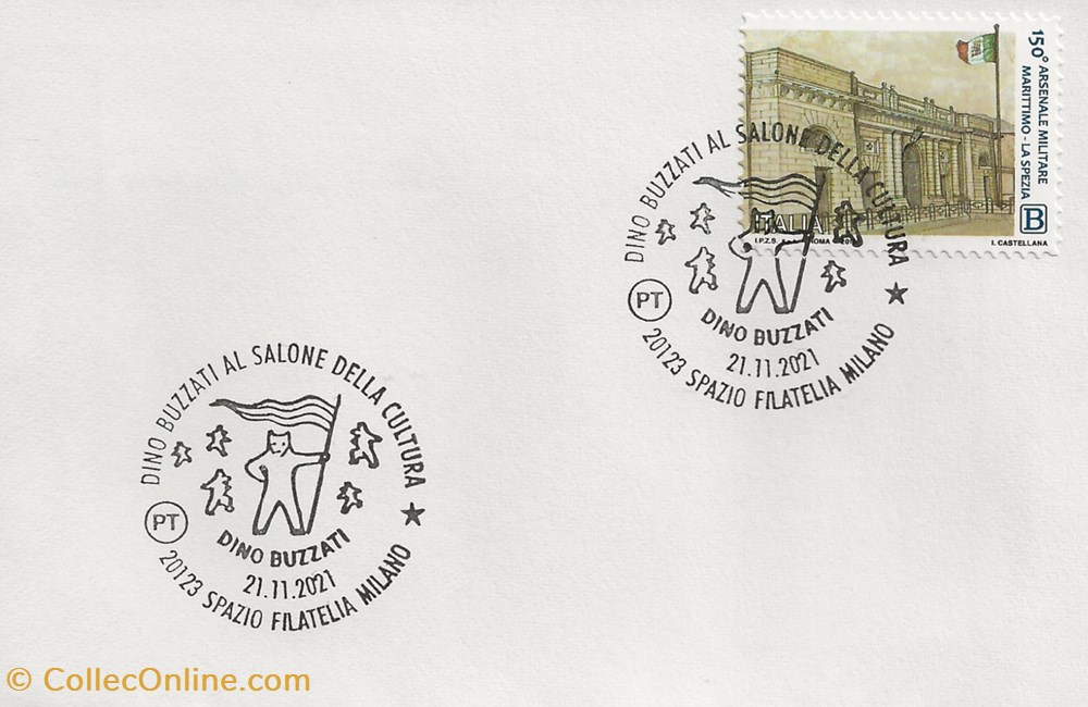 timbres milano itallie 2021 dino buzzati al salone della cultura