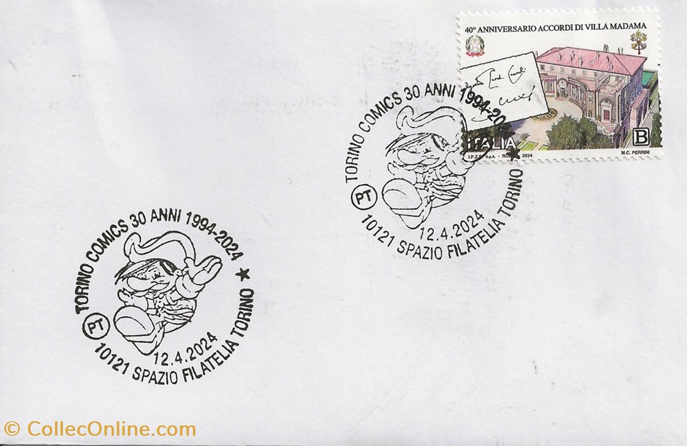 Torino (Italie) 2024 30 anni di Torino comics 2 timbres torino italie 2024 30 anni di torino comics