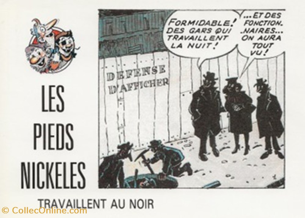 Pieds Nickelés cartes postales bande dessinee pieds nickeles