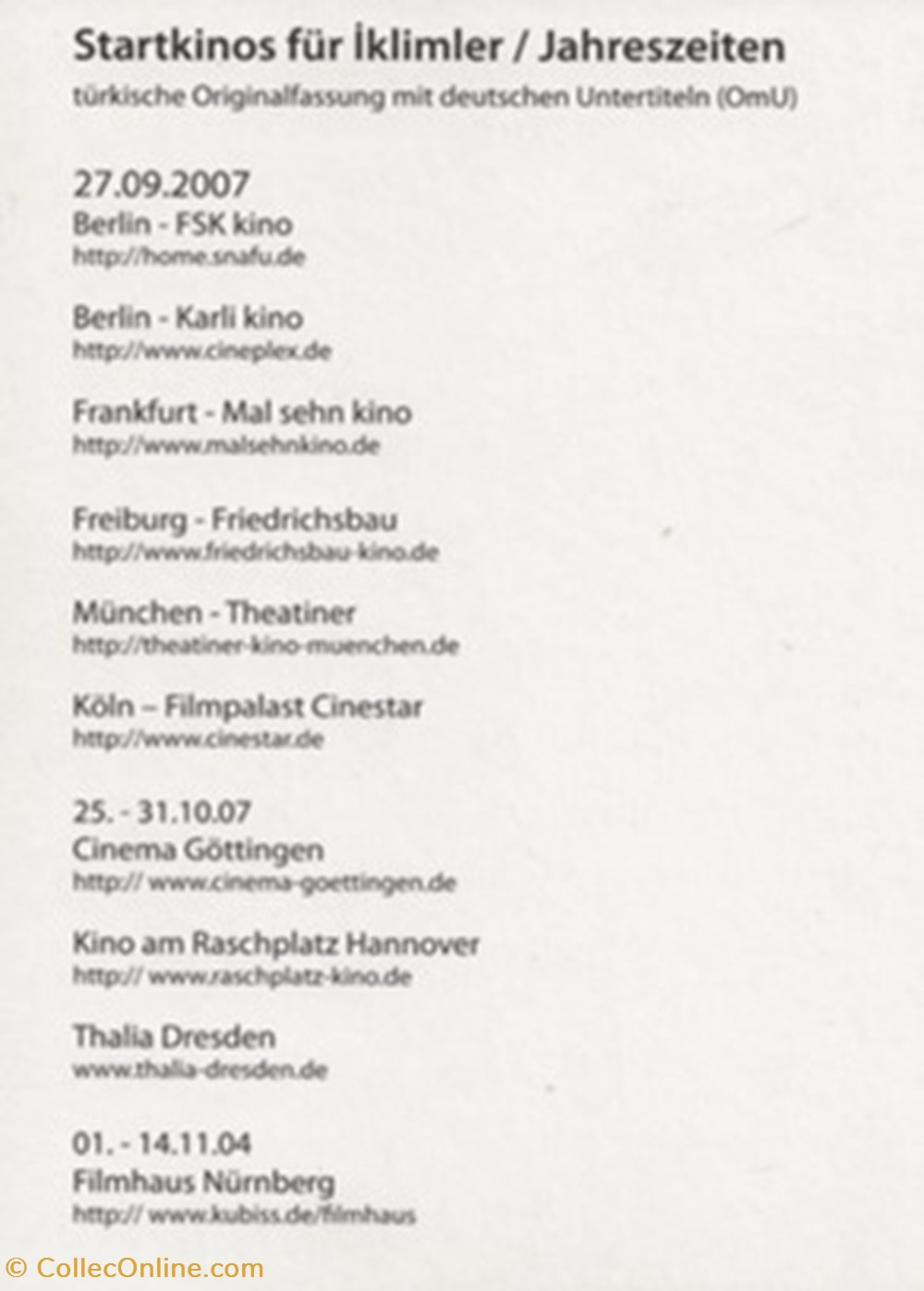 Iklimler : jahreszeiten cartes postales autres iklimler jahreszeiten
