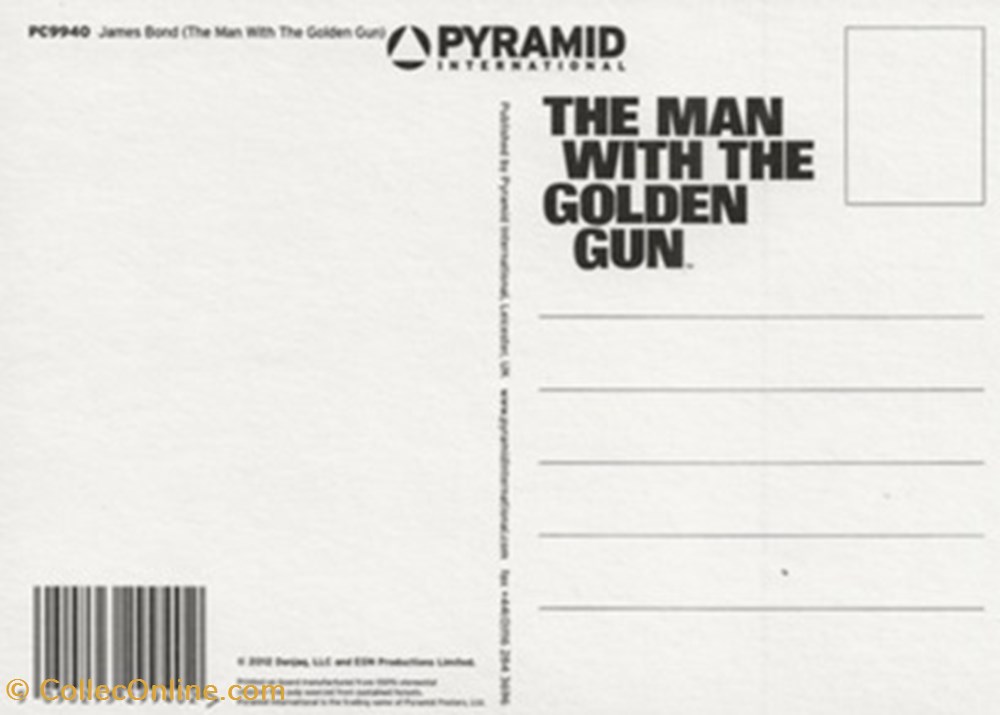 The man with the golden gun cartes postales autres the man with the golden gun