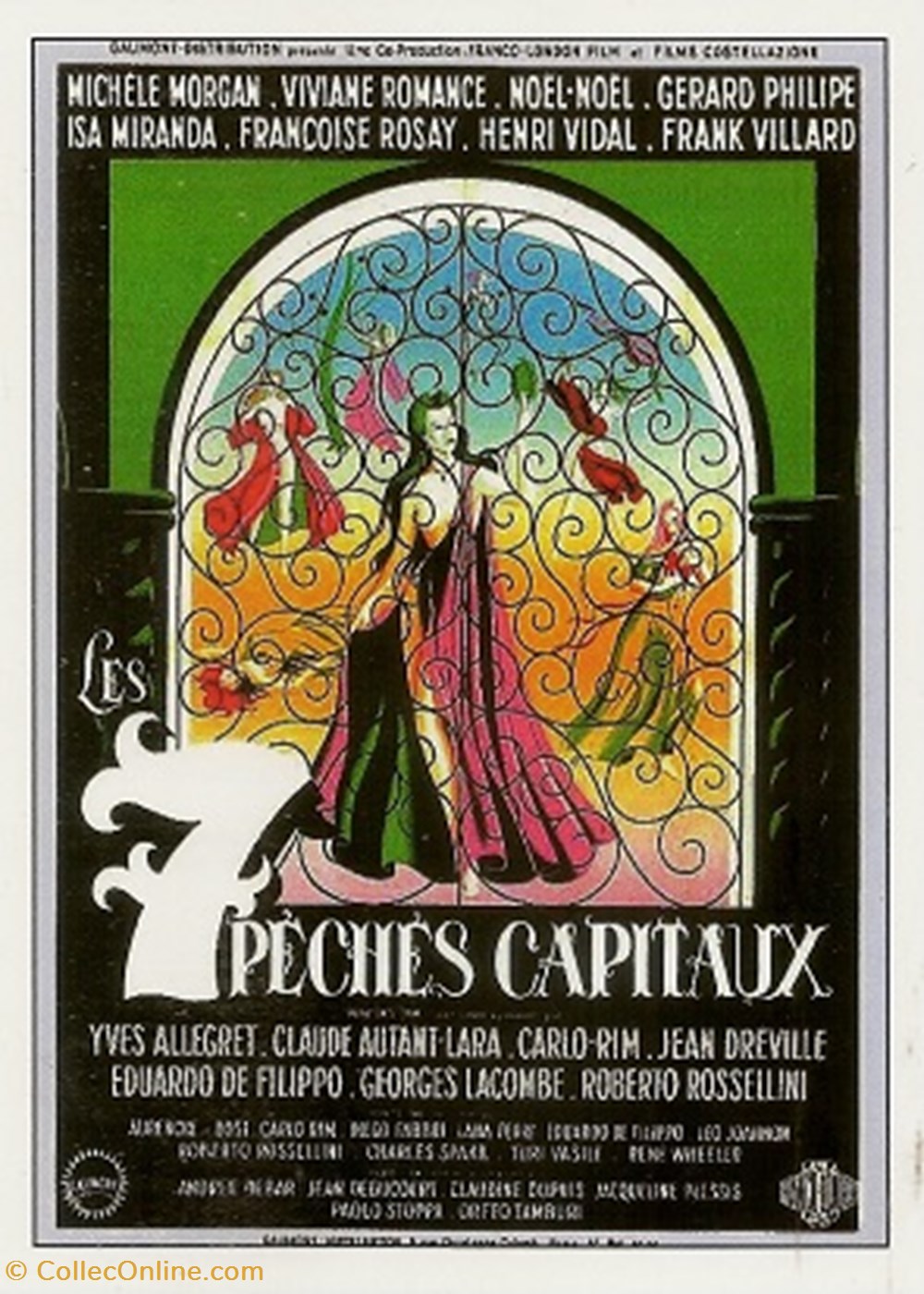 cartes postales autres les 7 peches capitaux