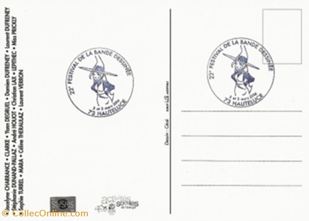 Les Saisies (73) 2016 cartes postales bande dessinee les saisies 73 2016