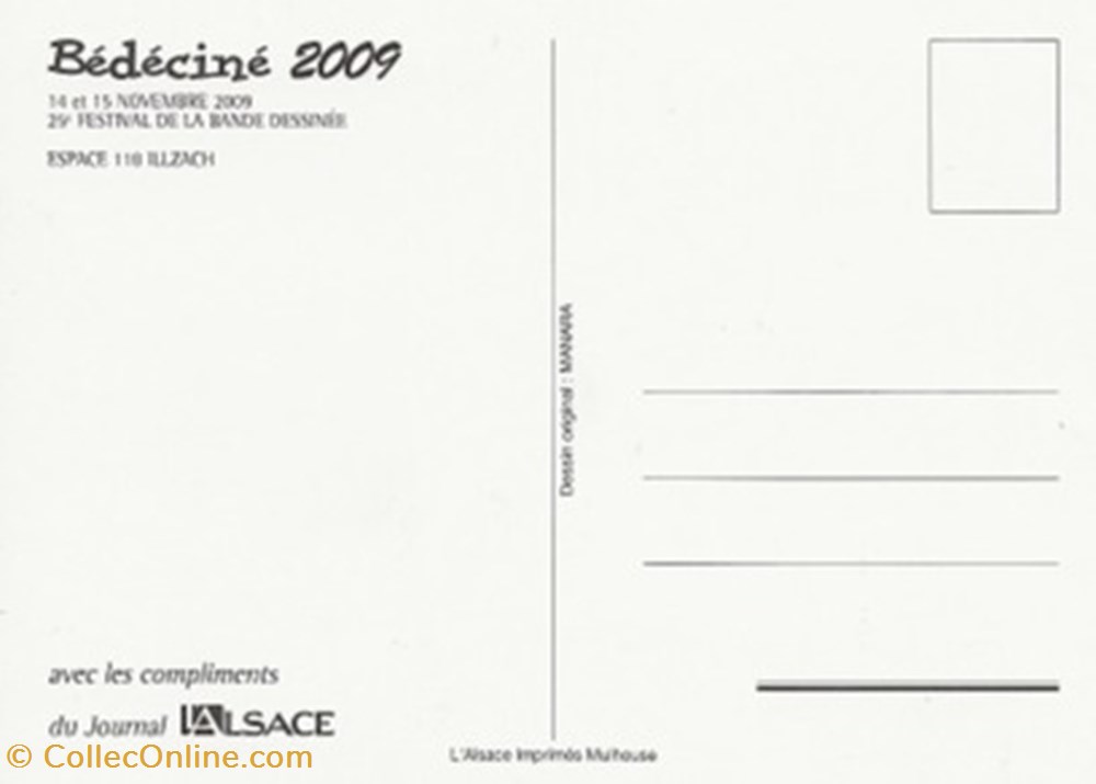 Illzach (68) 2009 cartes postales bande dessinee illzach 68 2009