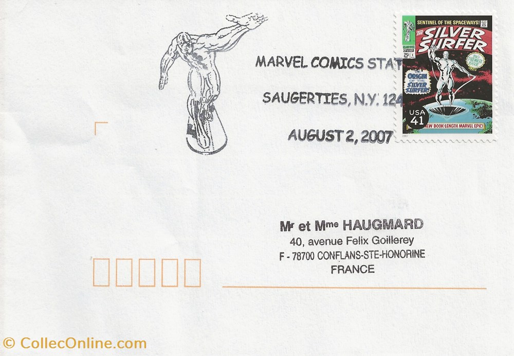 Saugerties (Etats-Unis) 2007 Marvel comics station timbres saugerties etats unis 2007 marvel comics station