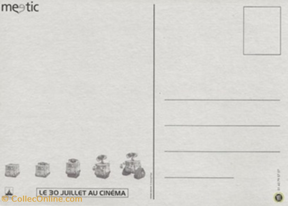 Wall E cartes postales autres wall e