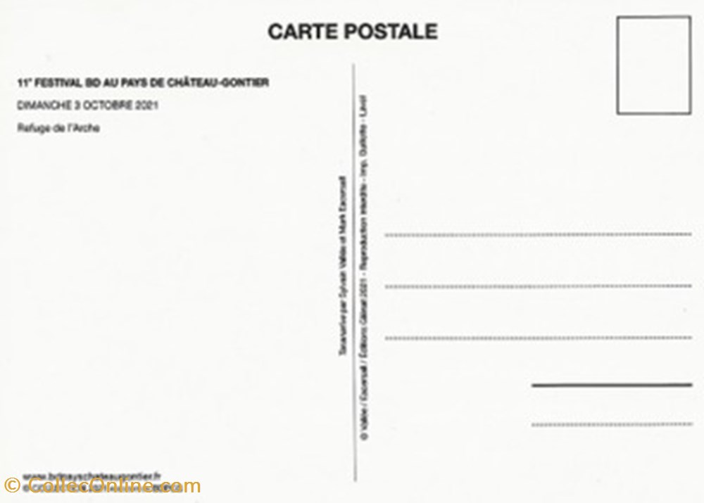 Château-Gontier (55) 2021 cartes postales bande dessinee chateau gontier 55 2021