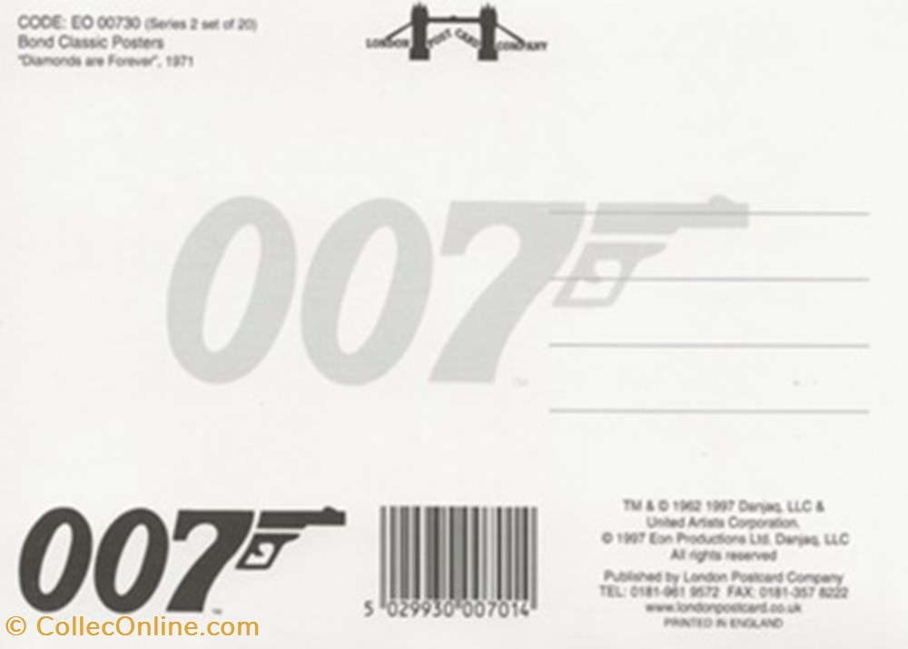 Diamonds are forever cartes postales autres diamonds are forever