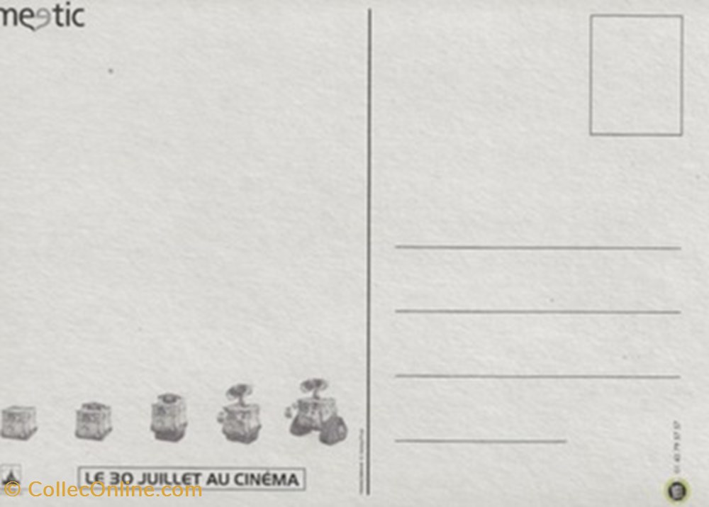 Wall E cartes postales autres wall e