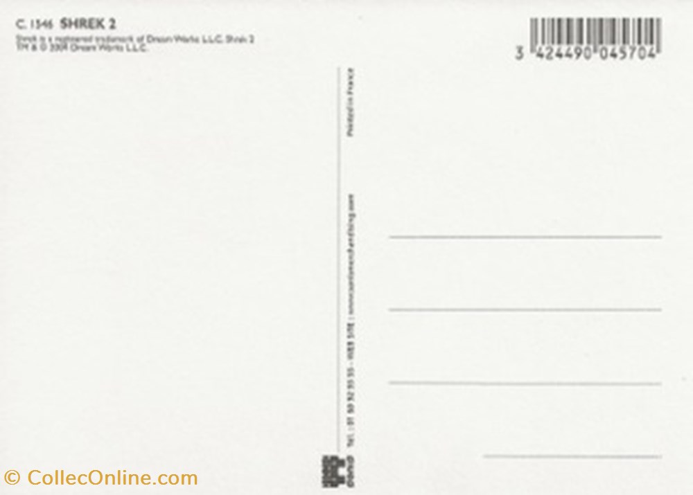 cartes postales autres shrek 2