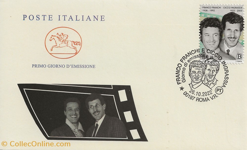 timbres rome italie 2022 franco franchi e ciccio ingrassia