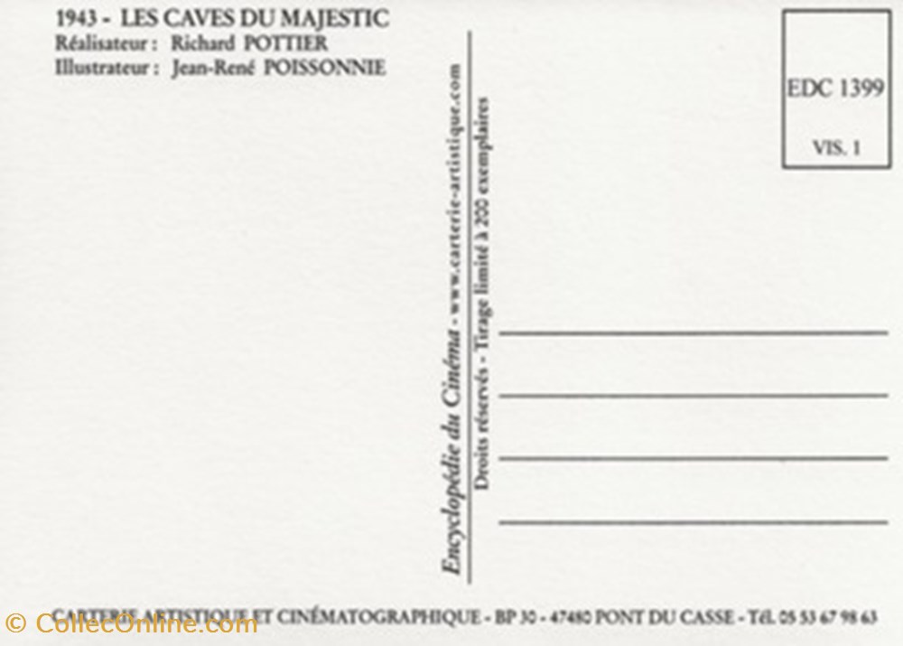 Les caves du Majestic cartes postales autres les caves du majestic