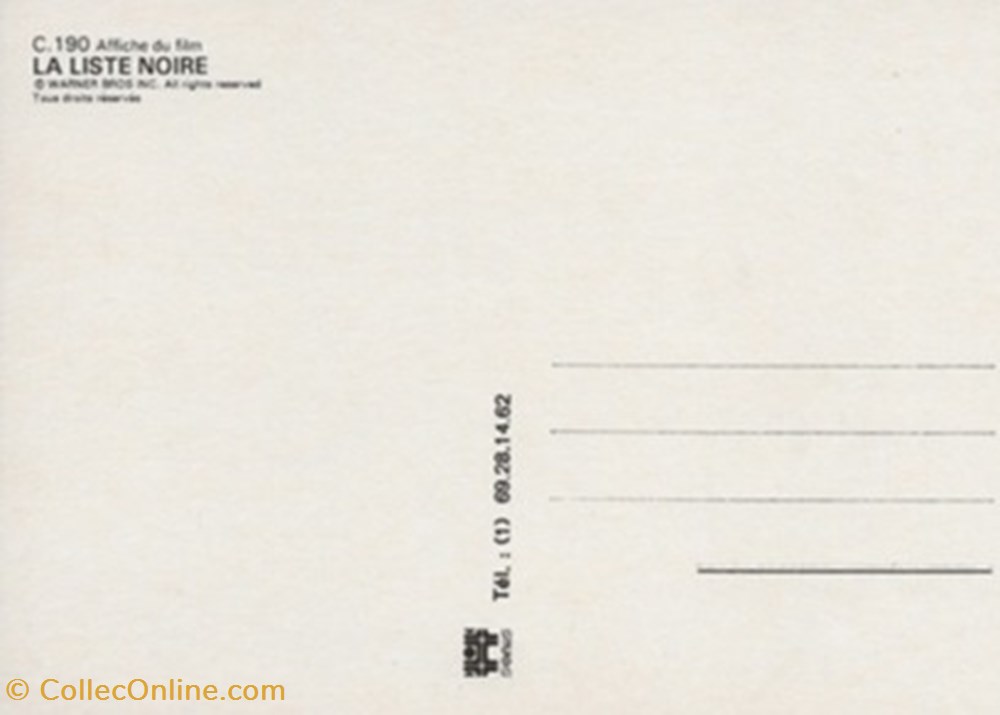 La liste noire cartes postales autres la liste noire