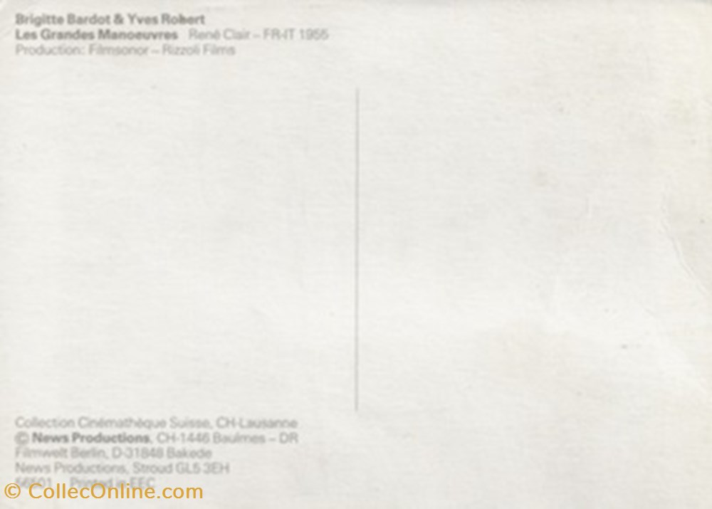 Les grandes manoeuvres 4 cartes postales autres les grandes manoeuvres