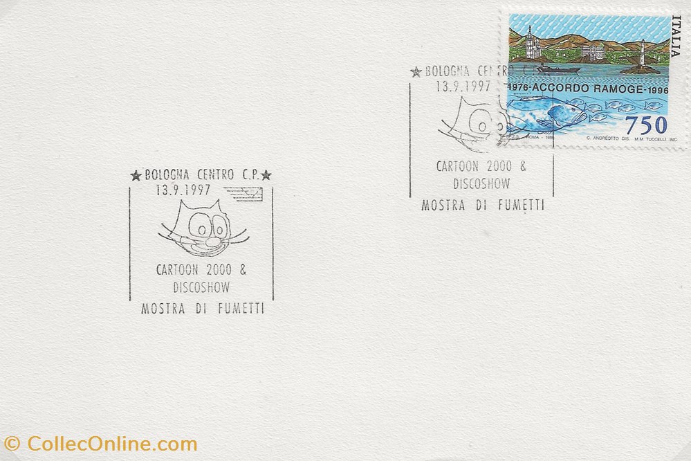 timbres bologna italie 1997 cartoon 200 discoshow