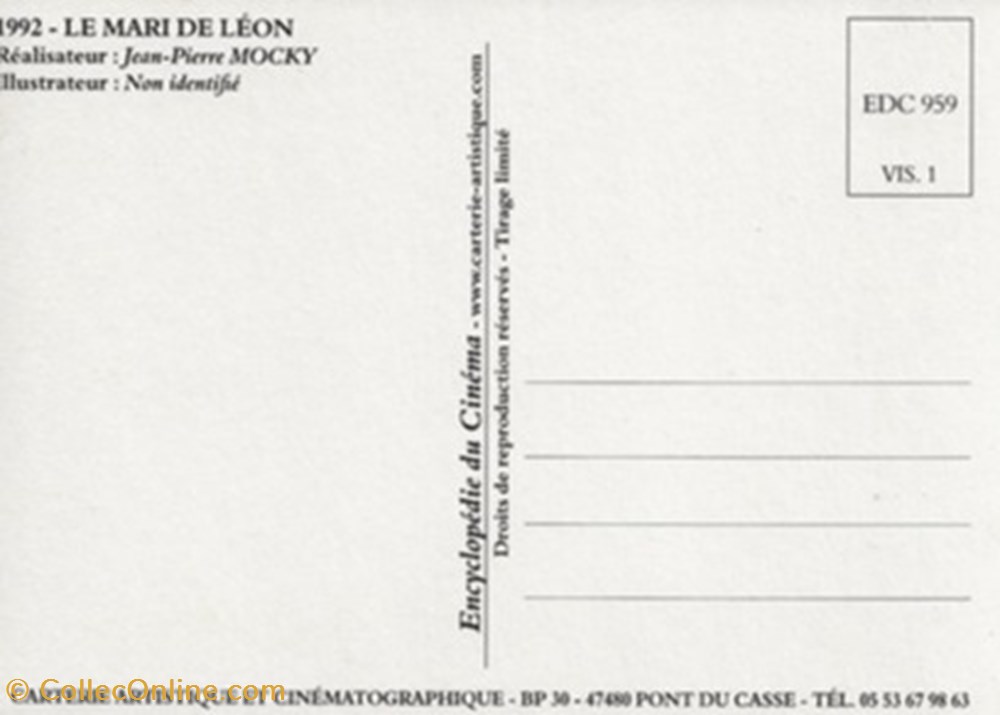 cartes postales autres le mari de leon