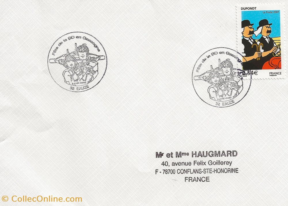timbres eauze 32 2007 fete de la bd en gascogne