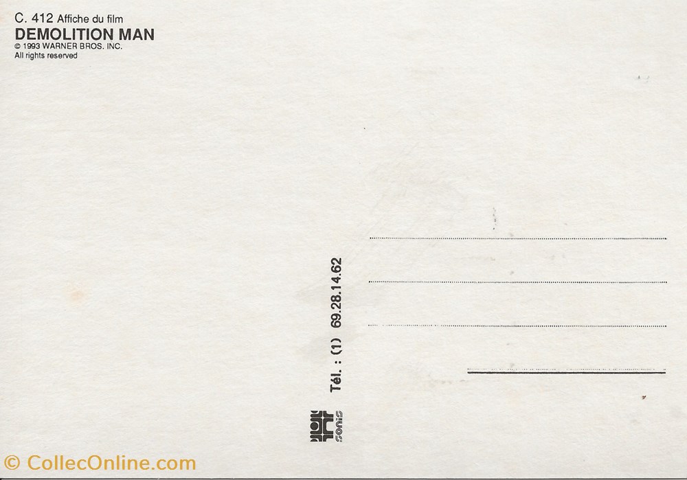 cartes postales autres demolition man
