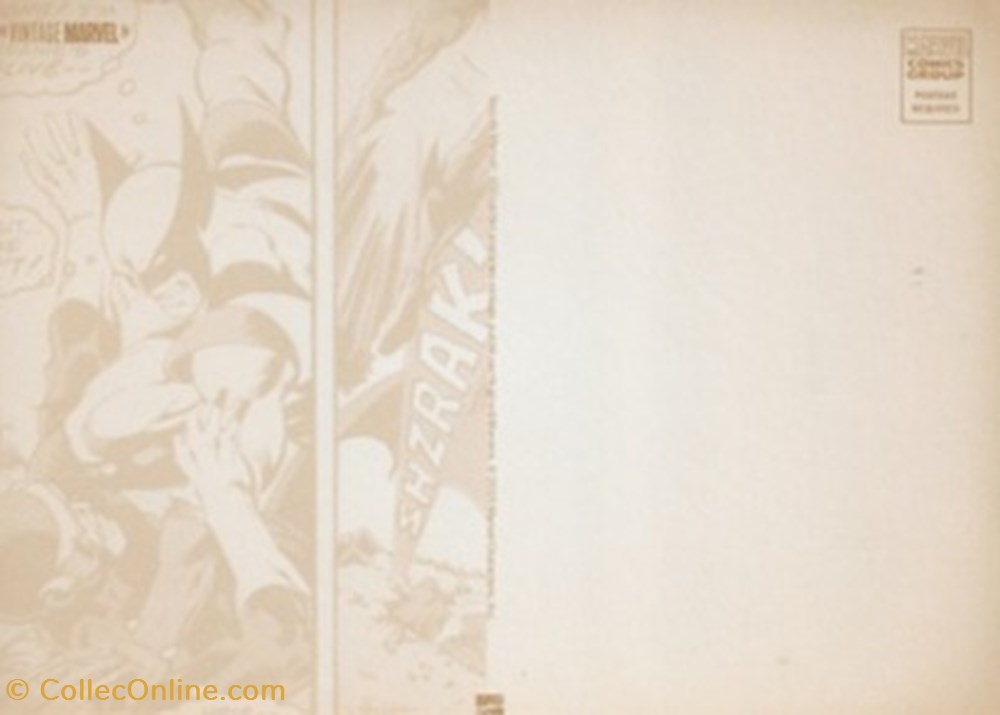 Marvel 2 cartes postales bande dessinee marvel
