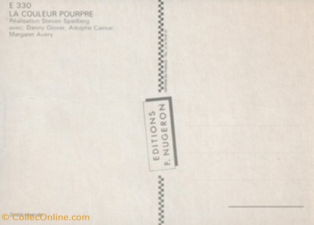 cartes postales autres la couleur pourpre