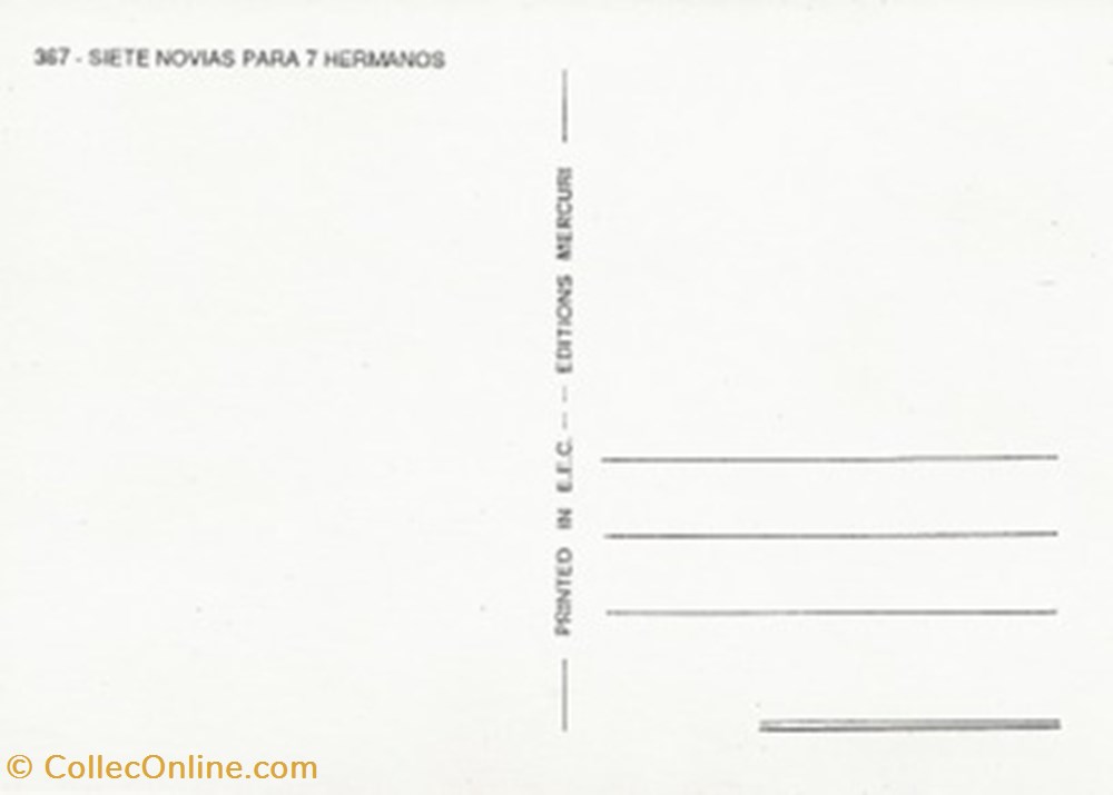 Siete novias para siete hermanos cartes postales autres siete novias para siete hermanos