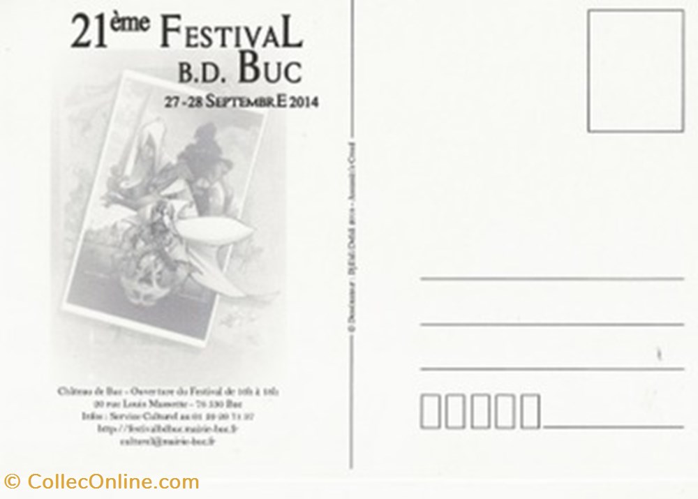 Buc (78) 2014 cartes postales bande dessinee buc 78 2014