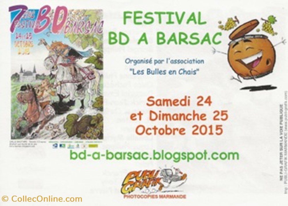 cartes postales bande dessinee zz barsac 33 2015