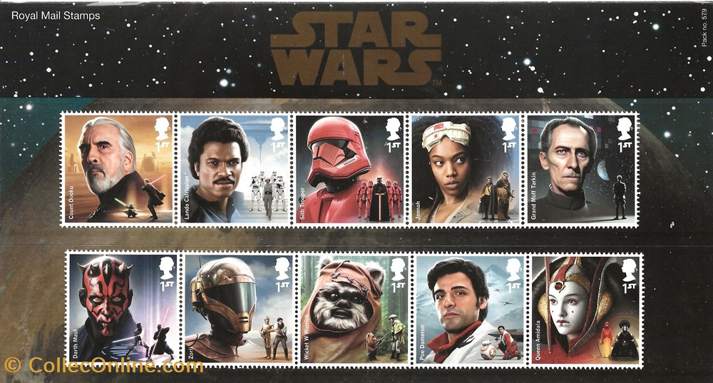 ZZZ Bande (Grande Bretagne) 2019 Star Wars timbres zzz bande grande bretagne 2019 star wars