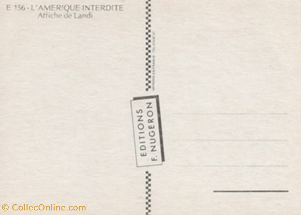 cartes postales autres l amerique interdite