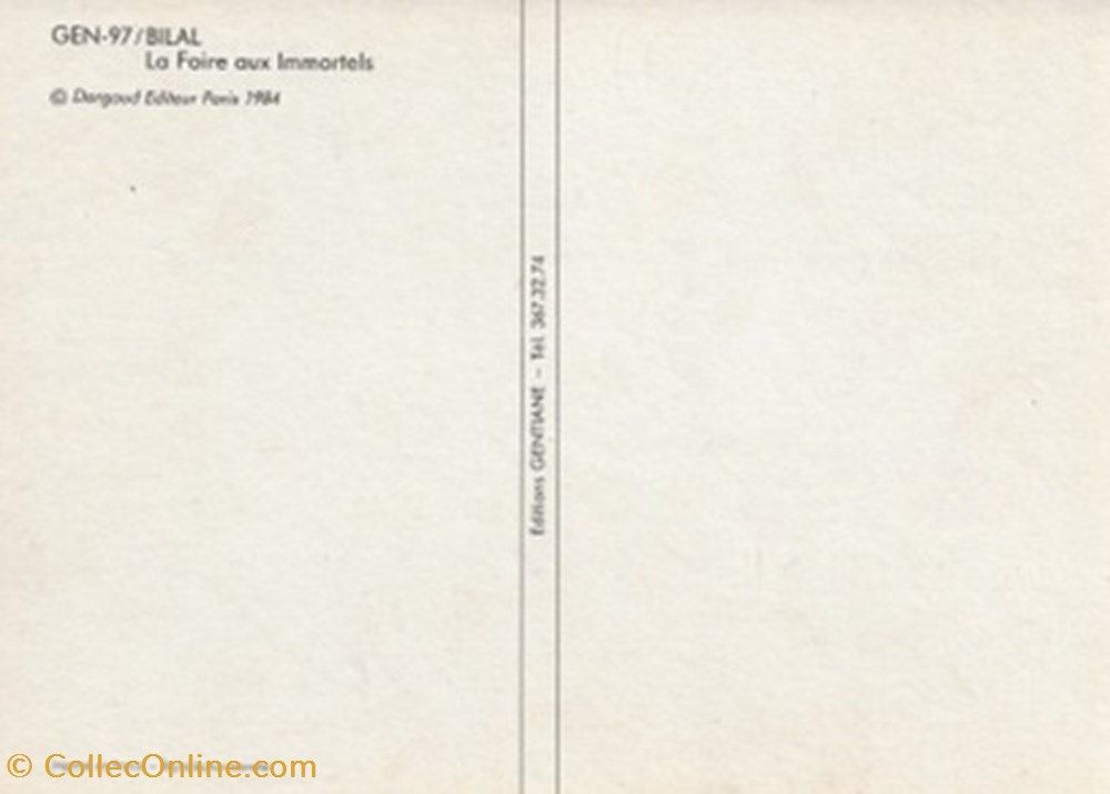 cartes postales bande dessinee enki bilal