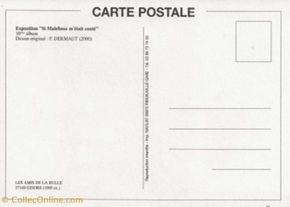 cartes postales bande dessinee malefosse