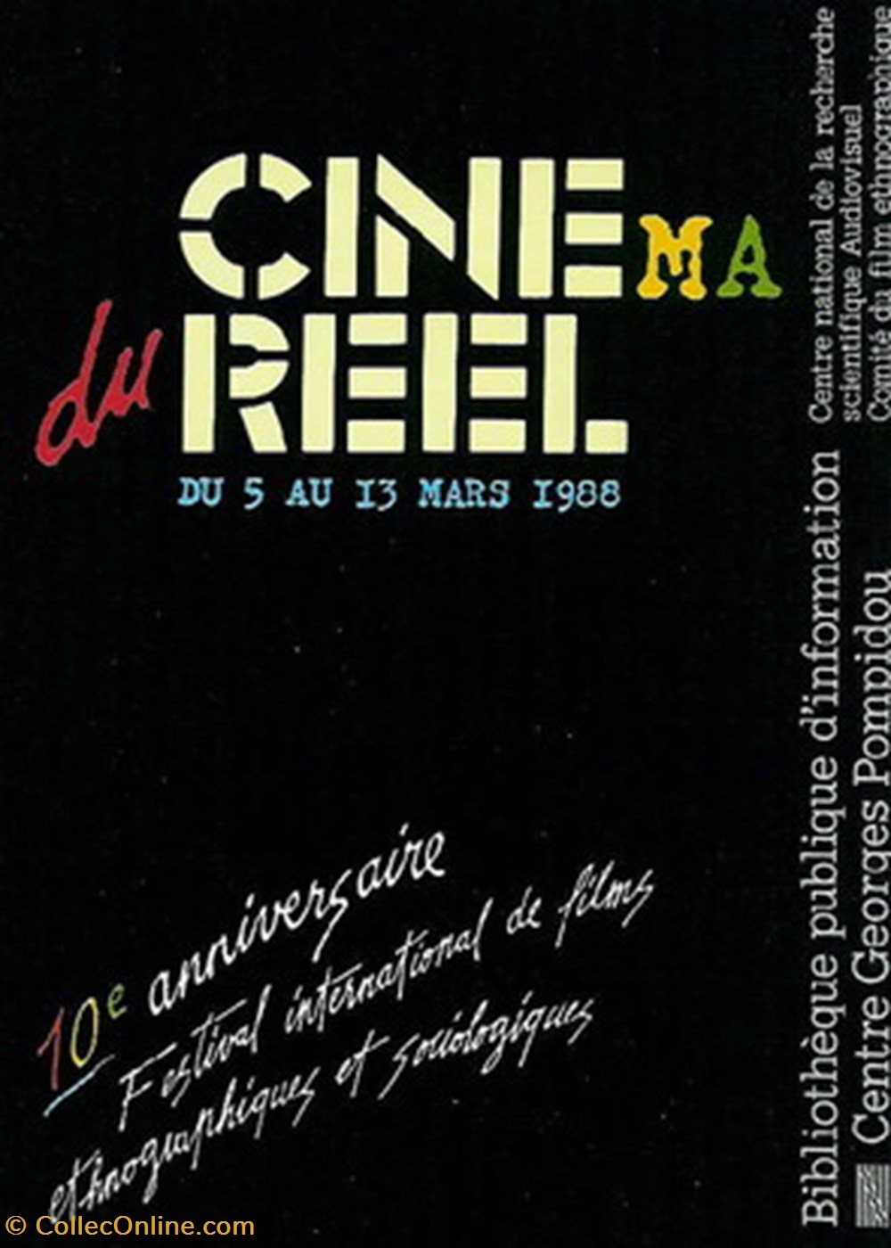 cartes postales autres paris festival cinema du reel 1988