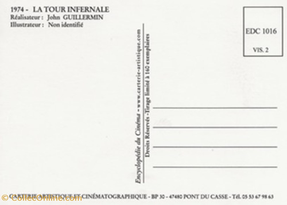 La tour infernale cartes postales autres la tour infernale