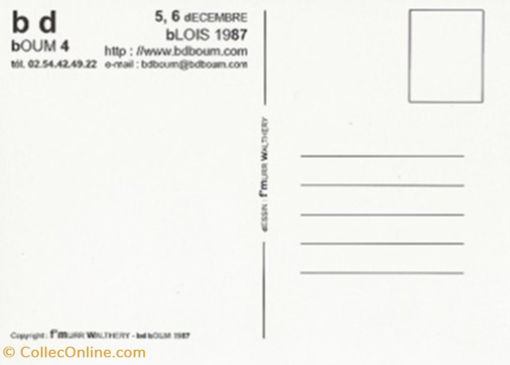 cartes postales bande dessinee blois 41 1987