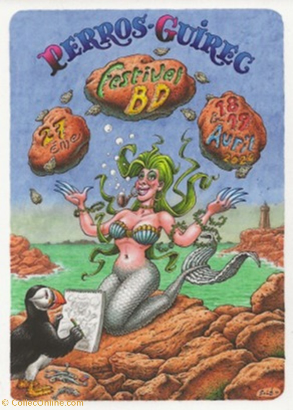 cartes postales bande dessinee perros guirrec 22 2020