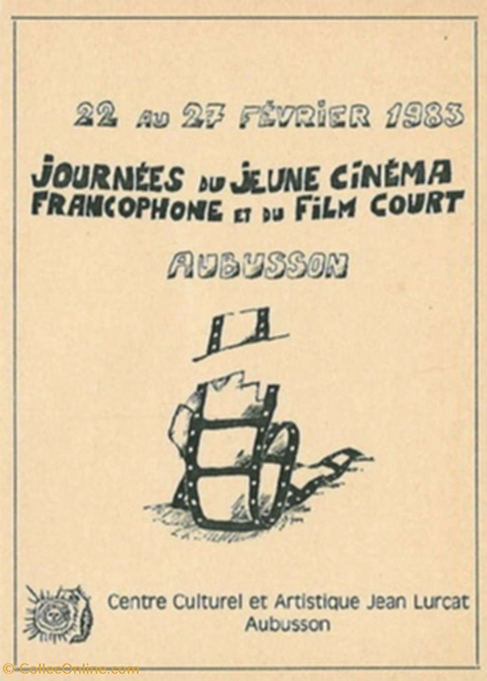 cartes postales autres aubusson journees du jeune cinema francophone et du film court 1983