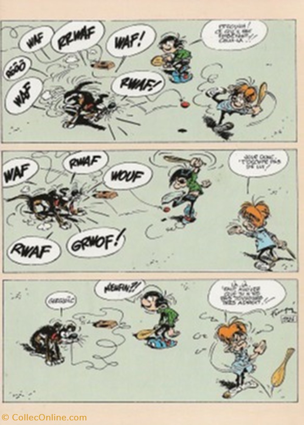 Gaston Lagaffe n°12 cartes postales bande dessinee gaston lagaffe n 12