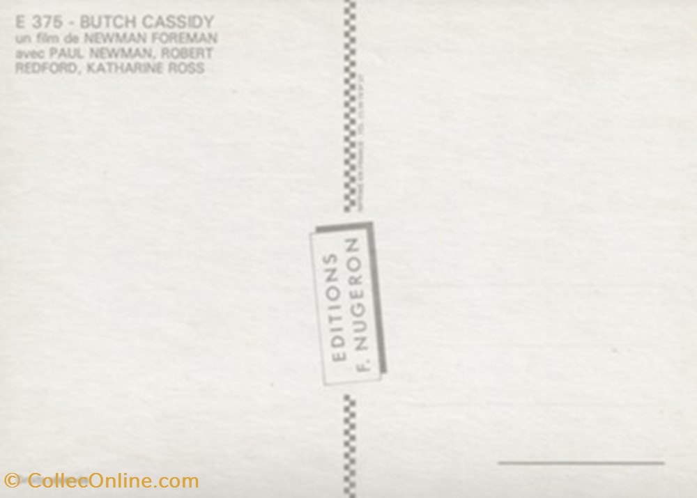 Butch Cassidy et le kid cartes postales autres butch cassidy et le kid