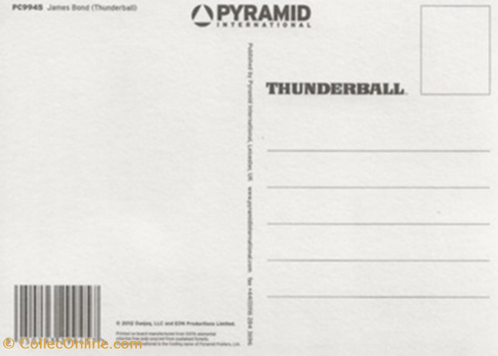 Thunderball 2 cartes postales autres thunderball