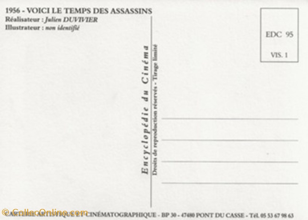 Voici le temps des assassins cartes postales autres voici le temps des assassins