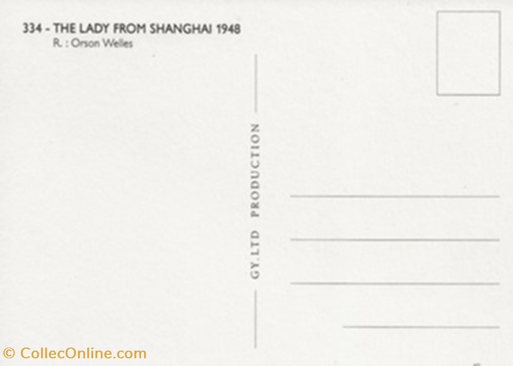 The lady from Shanghai cartes postales autres the lady from shanghai