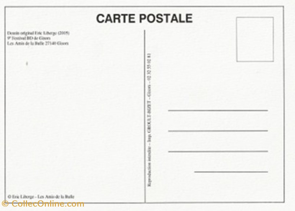cartes postales bande dessinee gisors 27 2005
