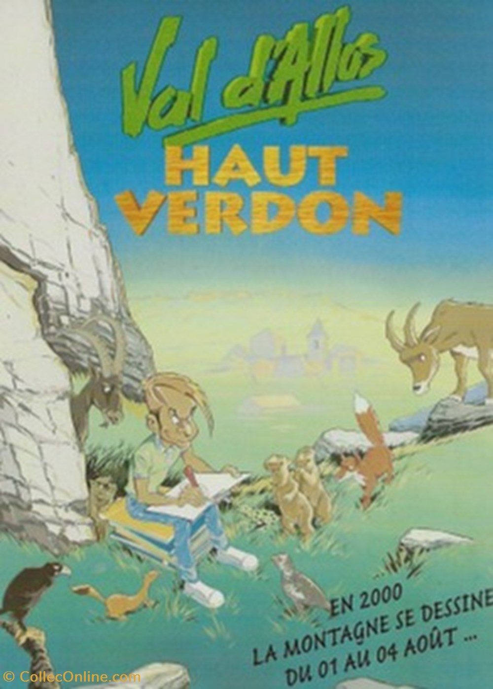 Val d'Allos (04) 2000 cartes postales bande dessinee val allos 04 2000